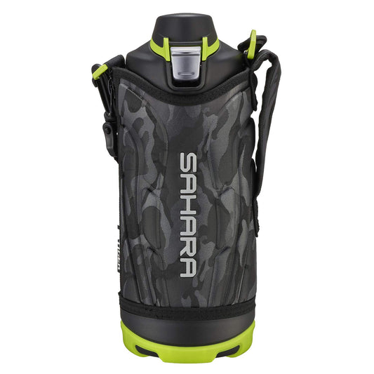 Tiger Water Bottle, 3.3 fl oz (1 L), Sahara Stainless Steel Bottle, Sports, Direct Drinking, Wide Mouth, Cold Insulation, Black MME-F100KK