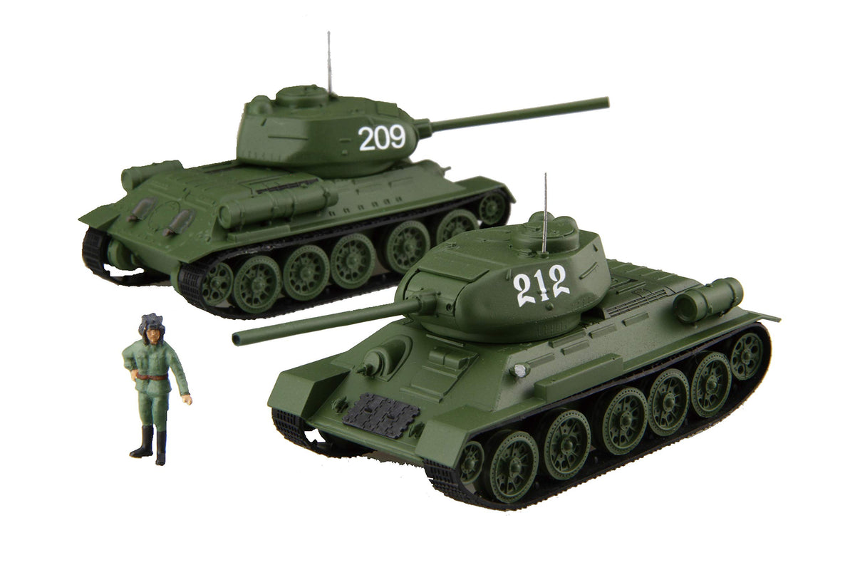 Fujimi 1/76 Scale kit SWA-34 Soviet Medium Tank T-34/85 (2pcs)