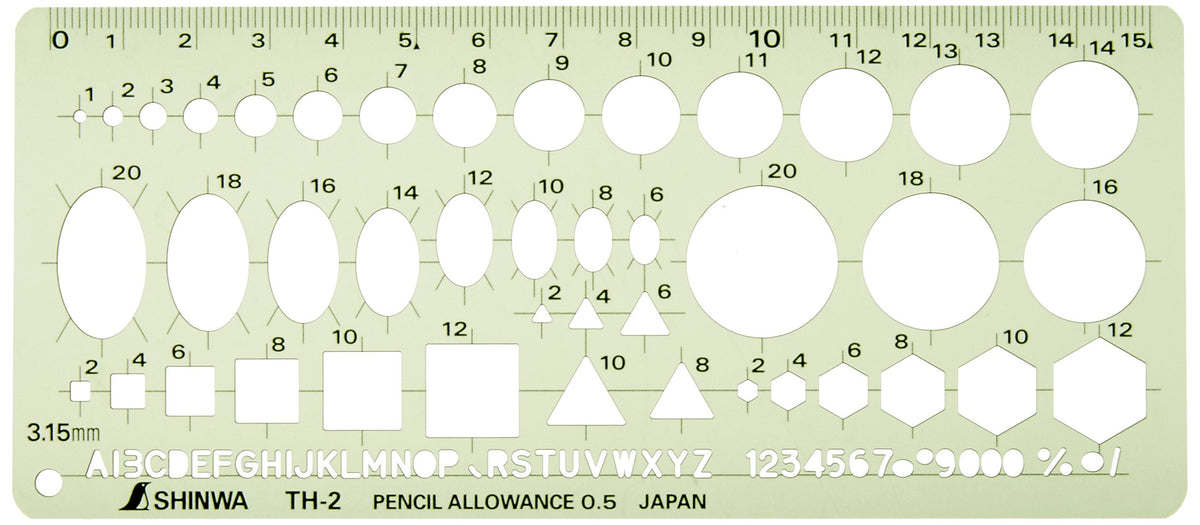 Shinwa template general comprehensive ruler (japan import)