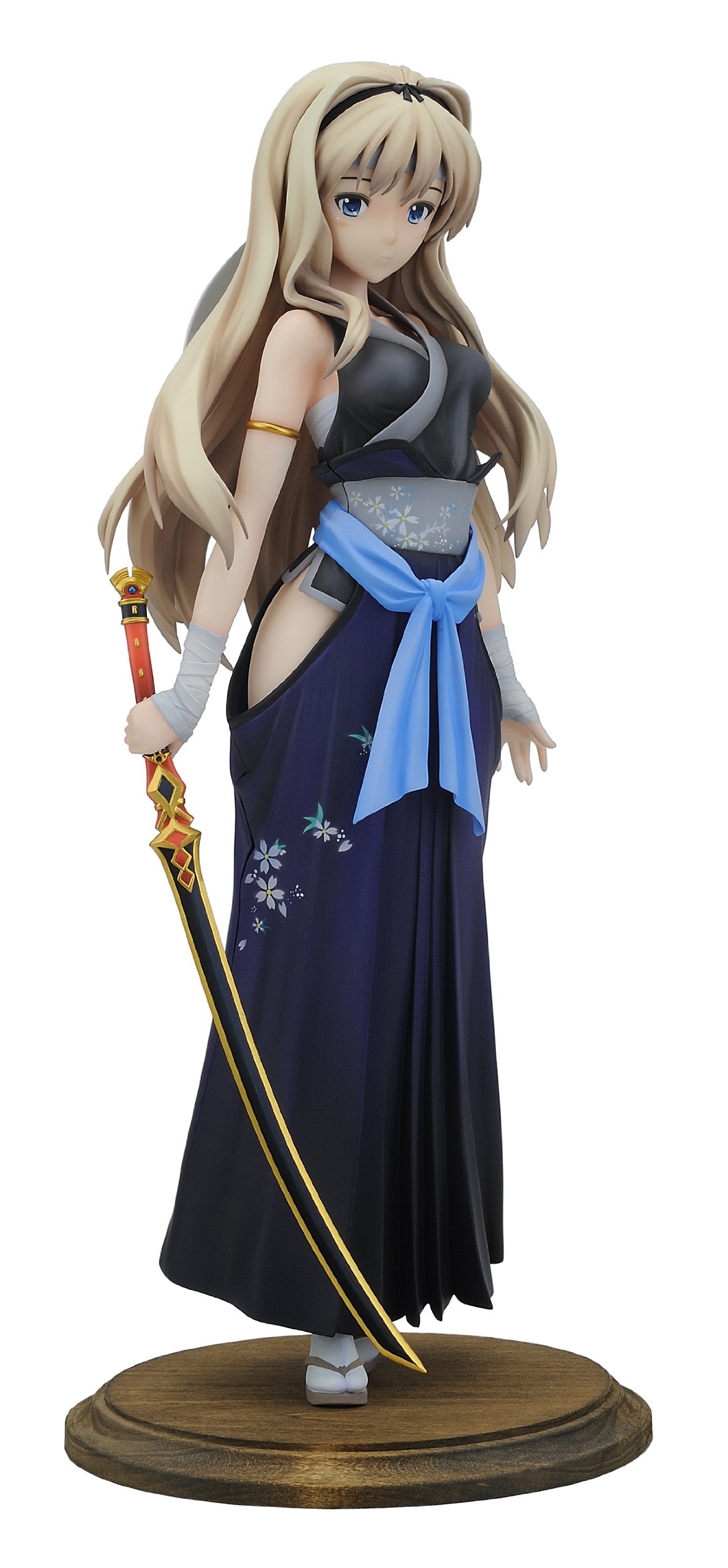 Daiki To Heart 2 Dungeon Travelers: Sasara Kusugawa Samurai Style PVC Figure (Black Version) (1:6 Scale)