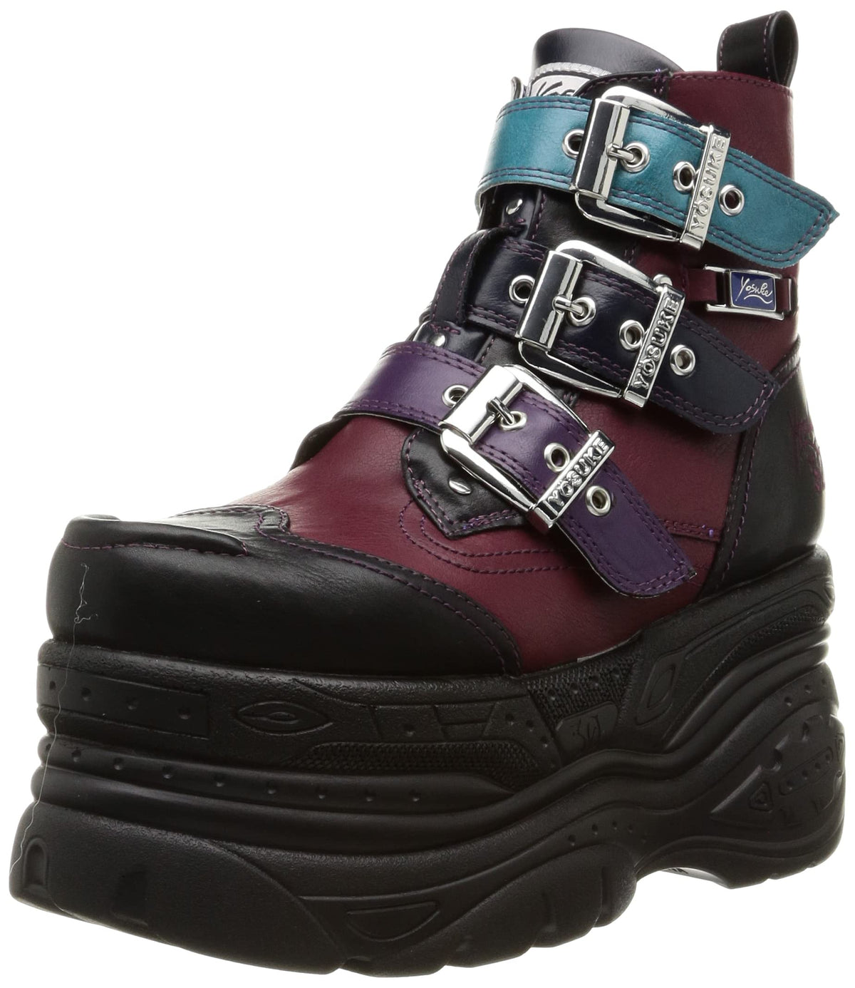 Yosuke 2601138 Women's Platform, wine combination, 22.5 cm