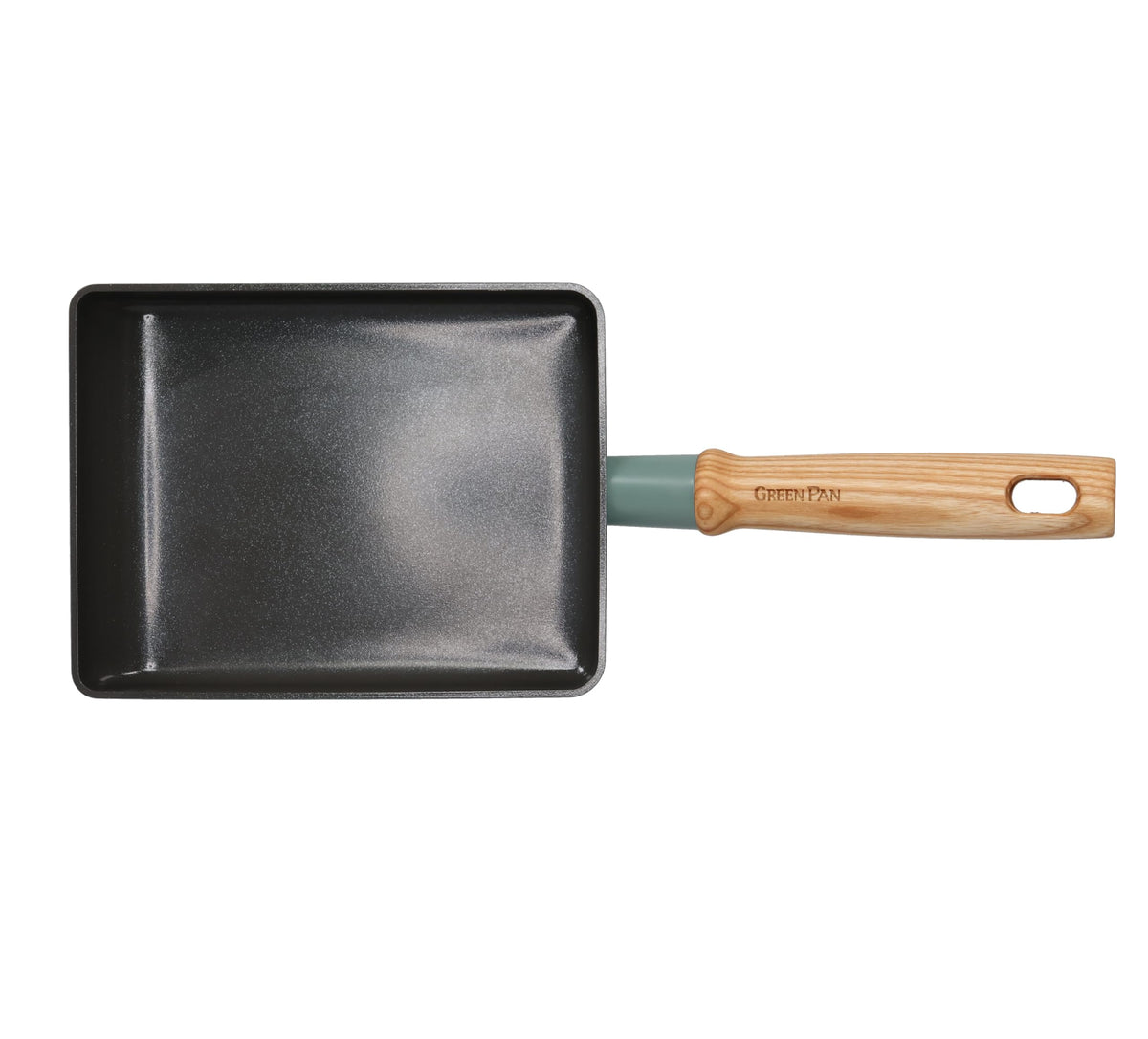 GREENPAN CC001901-001 Green Bread Egg Pan Egg Pot, 5.5 x 7.1 inches (14 x 18 cm), IH Gas Compatible, Non-Toxic Substances, PFAS Free, Ceramic Coating, [Mayflower] Non-Stick, Easy to Remove Stain,