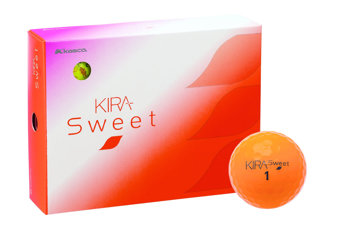 キャスコ(Kasco) Casco KIRA Sweet Golf Balls, 1 Dozen (Pack of 12), Orange