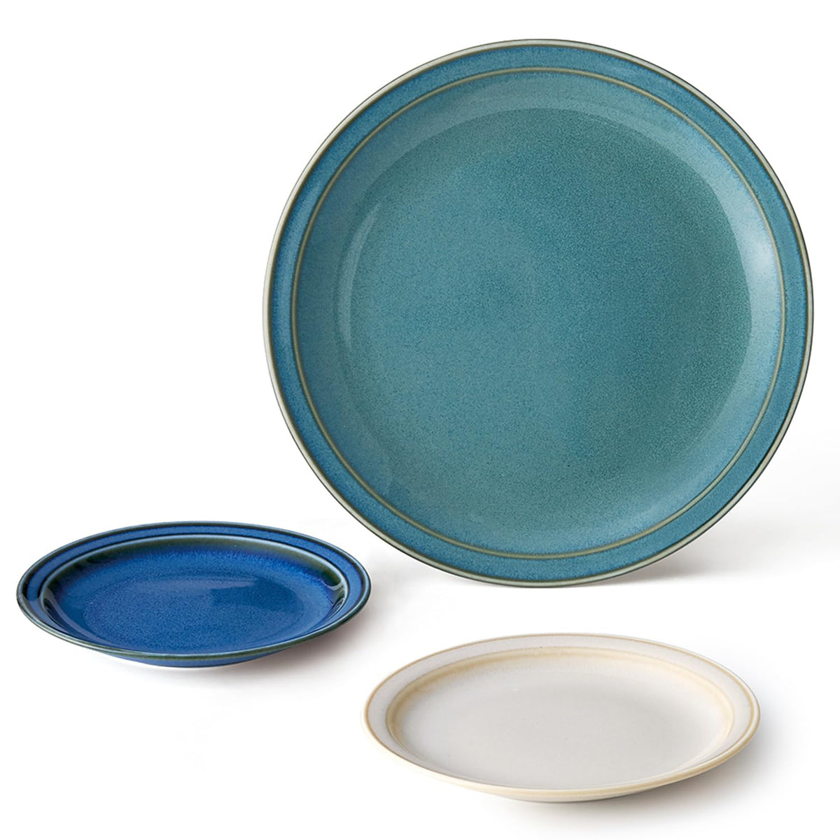 Dolce duo Platter, Small Platter, Dinnerware Set, Plate Set, Diameter 8.8 inches (22.3 cm), Diameter 5.5 inches (14 cm), Plate Plate, Boxed, Made in Japan