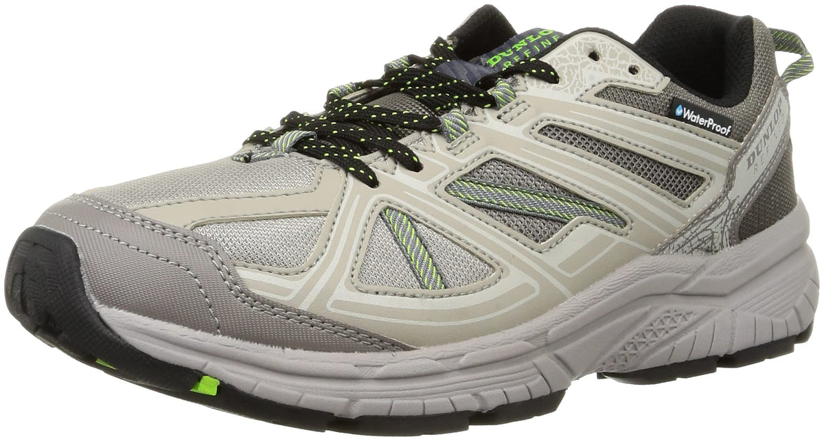 Dunlop Refind DM2005 Wide 6E Walking Shoes, Waterproof, Running, Jogging, Men's Sneakers, Beige, 25.0 cm 6E