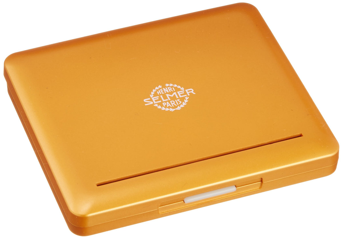 Nonaka B™ Clarinet Plastic Reed Case with Selmer Logo, 12 Count, Orange Gold
