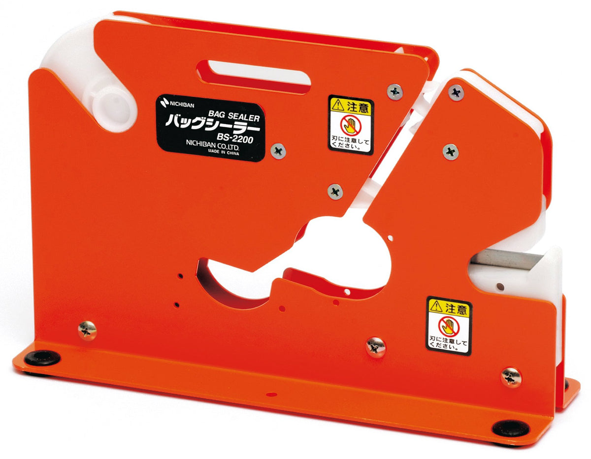 Nichiban BS2200 Bag Sealer, 0.3 inch (8 mm), Orange
