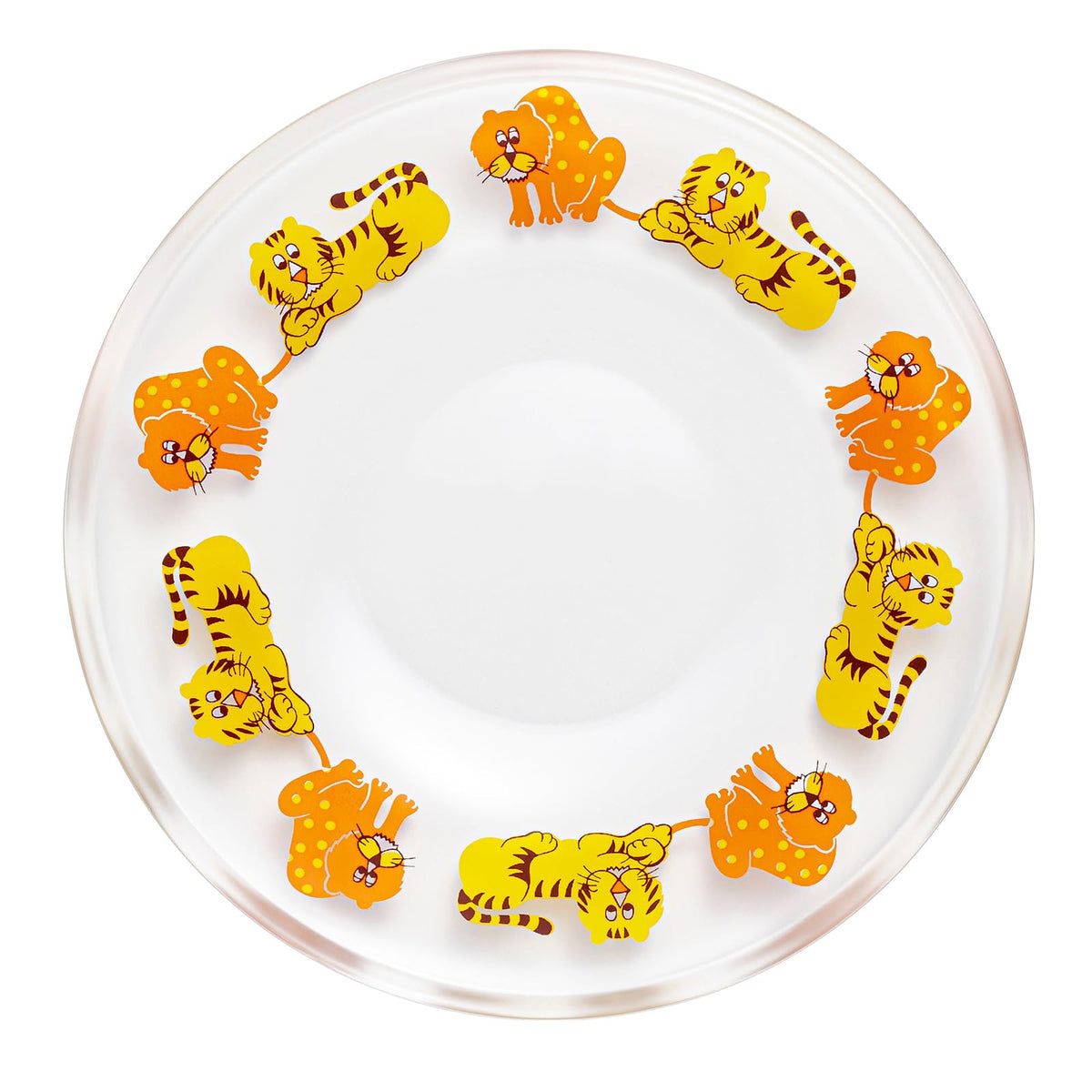 ADERIA 6827 Aderia Retro Plate 120, Zoomate, Made in Japan, Glass, Plate, Cute, Bowl, Present, Gift, Dessert