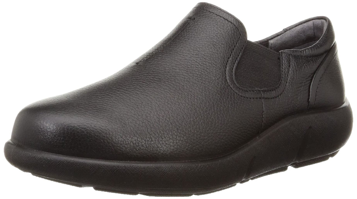Achilles SORBO(アキレスソルボ) Women Genuine Leather Women's 3E ASC 5260 Easy to WalkSlip-on, Black, 5.5 US