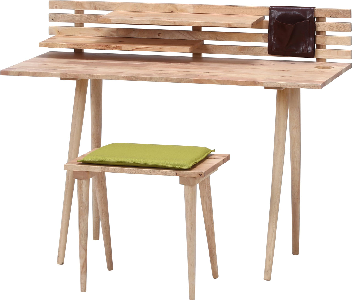 No Double Trade Desk Set, Wooden Natural Signature 120 cm Wide Natural 37006