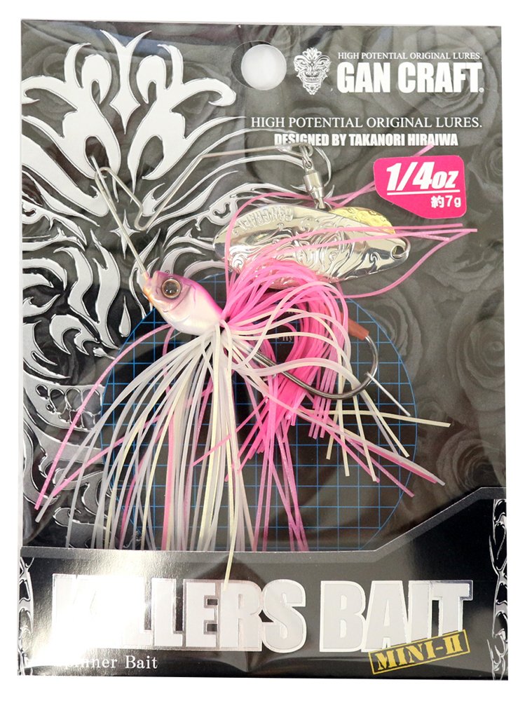 GAN Craft Spinnerbait Killersbait Mini 2 1/4oz Natural Pink/Silver #10 Lure