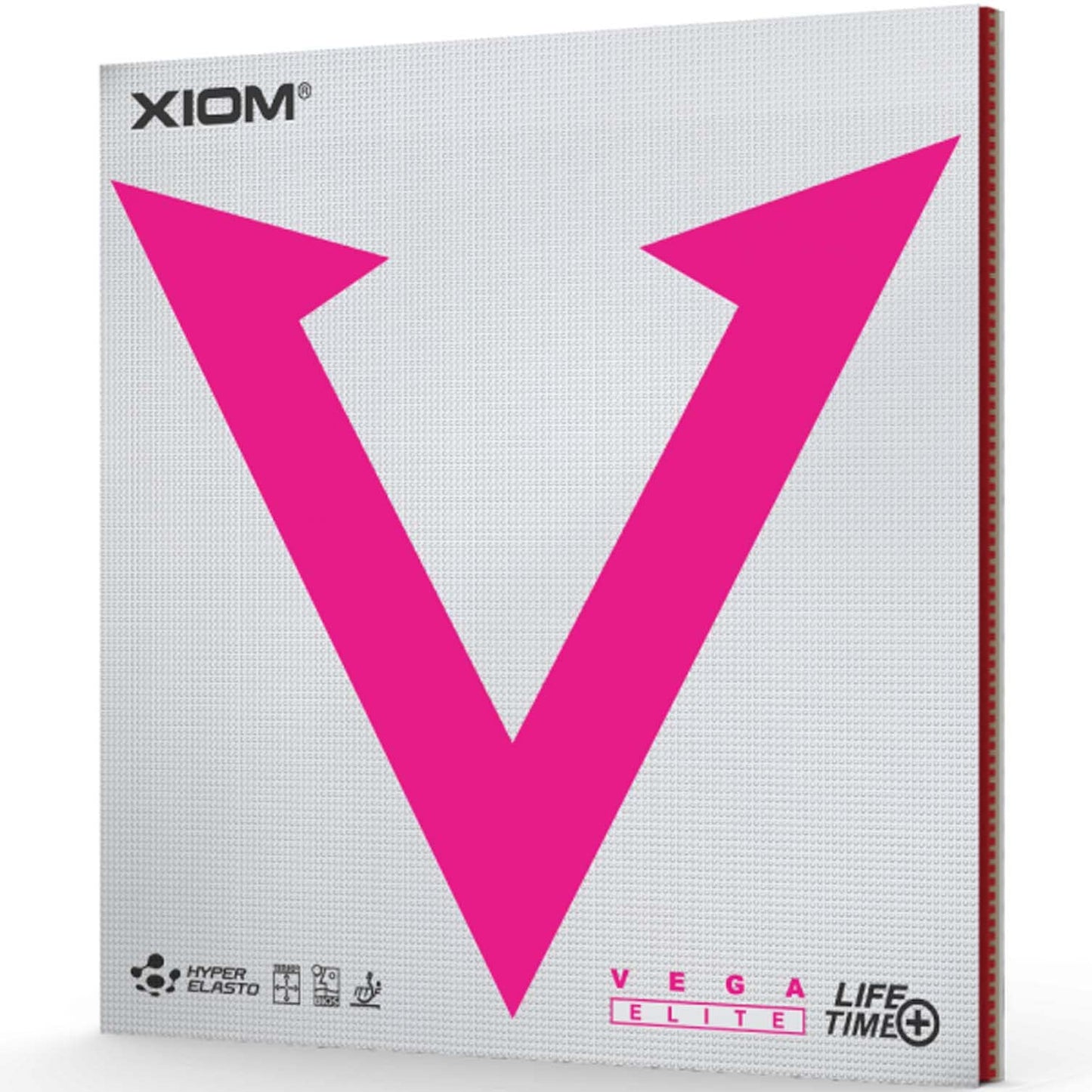 XIOM 10491 Table Tennis Rubber, Soft Lining, Vega, Elite Black 2.0