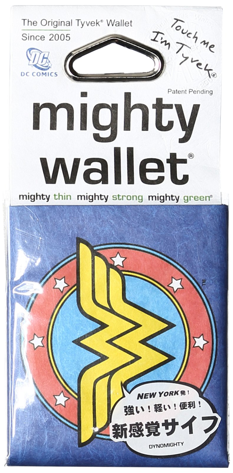 Mighty Wallet DC Comics Men's Ultra Thin Strong Tyvek Wallet by Dynomighty - Wonder Woman