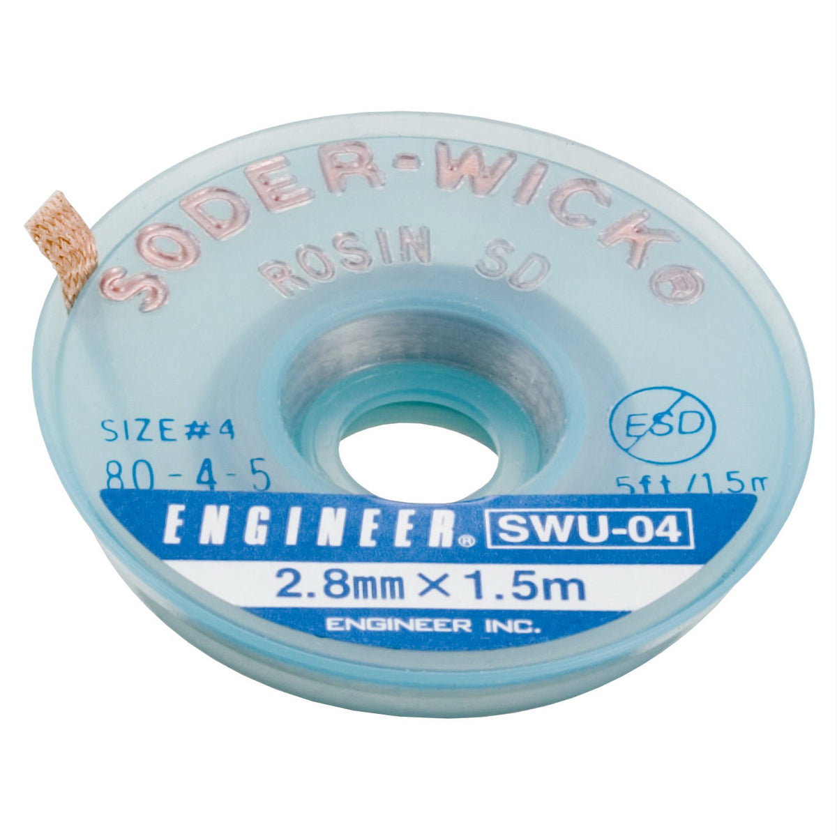 ENGINEER SWU-04 SOLDER-WICK ROSIN SD for Excellent Absorbency
