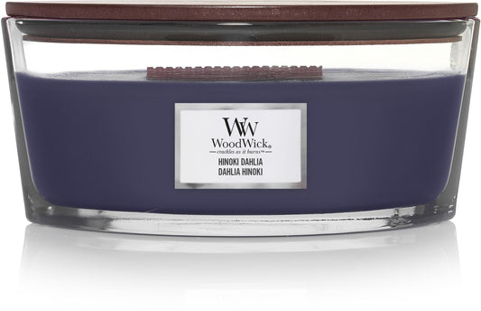 WoodWick HEARTHWICK Hearthwick Large Cypress Daria HINOKI Dahlia Aroma Candle [Parallel Import]