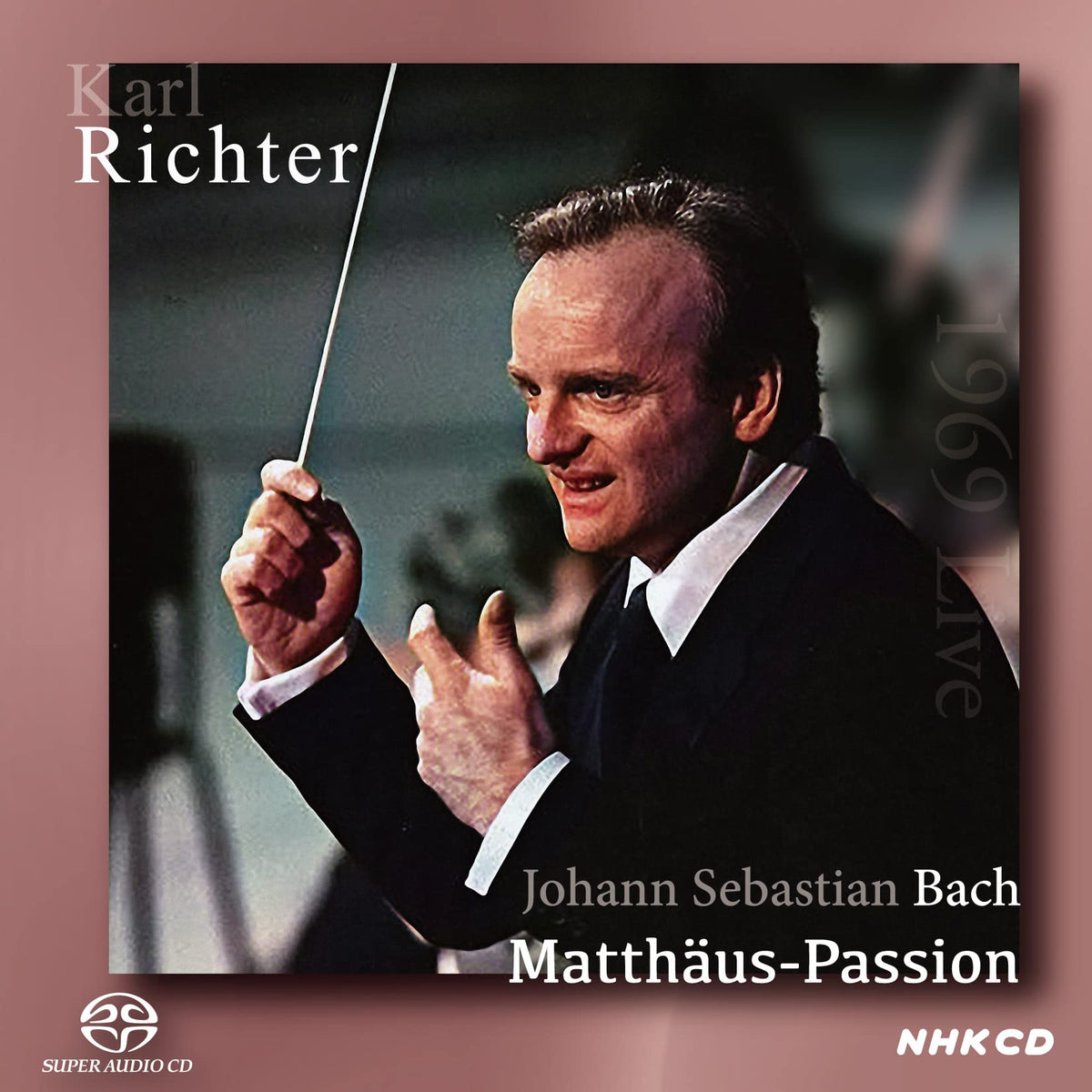 Carl Richter Live 1969 J.S. Bach: Matthew Passion Song (J.S.Bach: Matthaus-Passion, Live in Japan 1969 / Karl Richter, Munchener Bach Orchester & Chor) [SACD Single Layer] [Domestic Press] [Japanese Belt and Instructions Included] [Live]