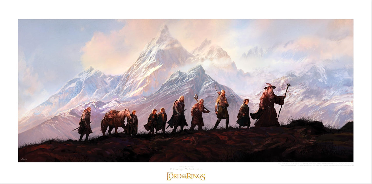 Weta Workshop Lord of the Rings Fellowship Art Print