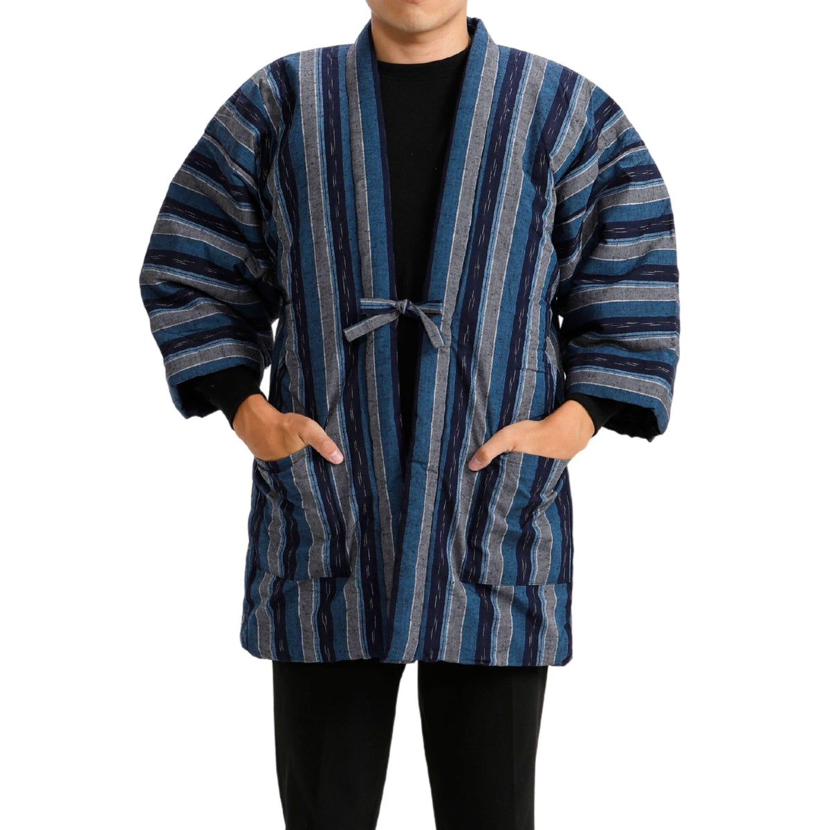 Edoten] Made in Japan handmade insulated short coat Kurume Hanten Original pattern 9807-3 One size