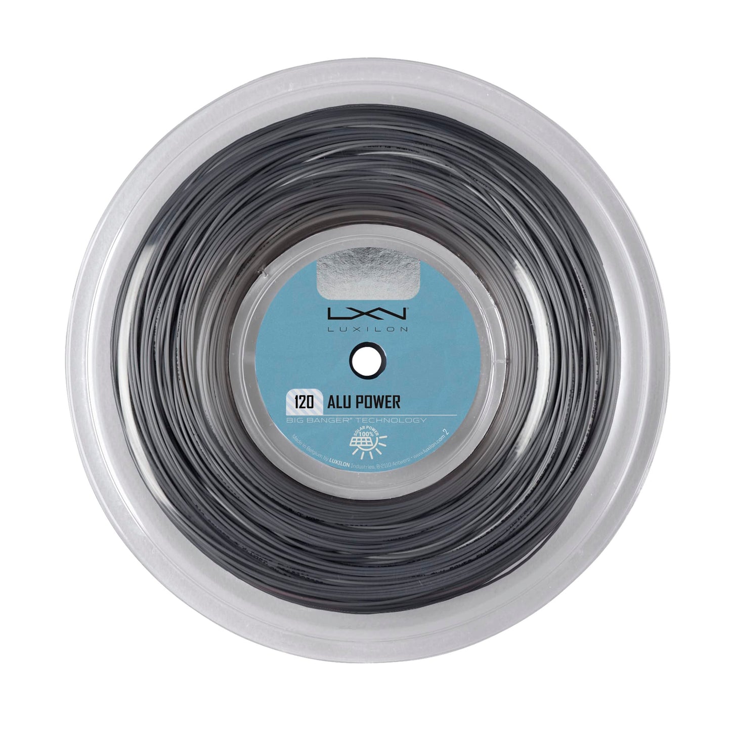 Luxilon ALU Power 120 Tennis String - 200m Reel, Silver