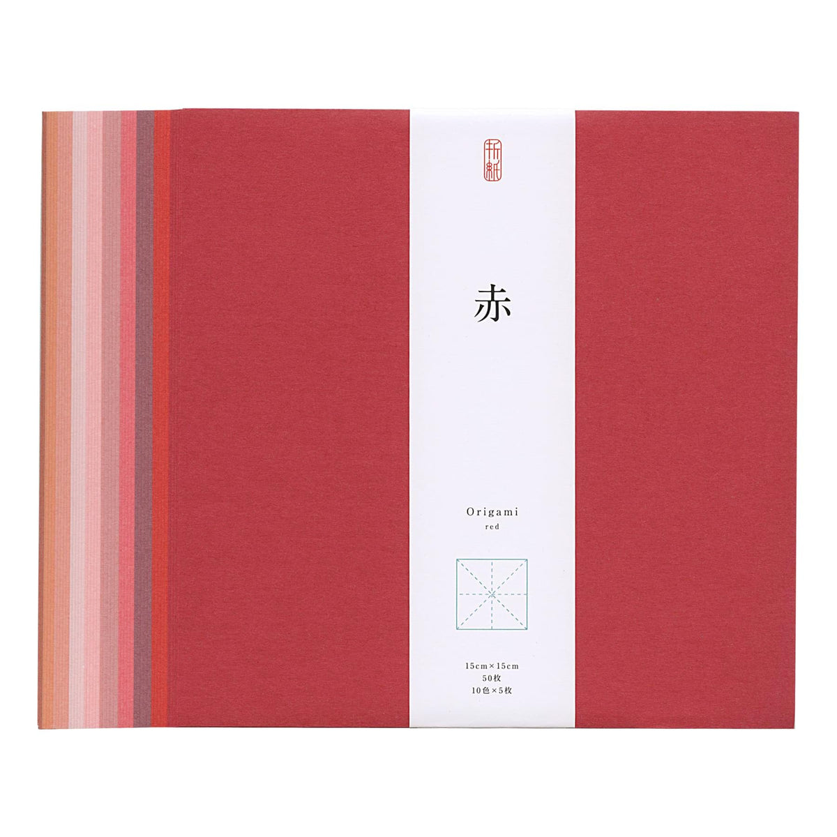 Nichido 29272 Origami for Adults, Red, 5.9 inches (15 cm) Square