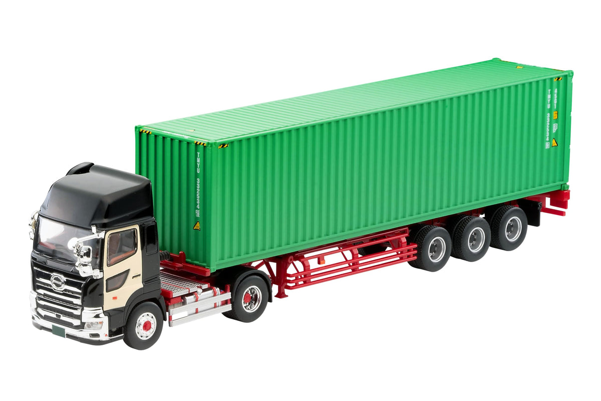 Tomytec Tomica Limited Vintage Neo LV-N292c Hino Profile 40ft Marine Container Trailer Toho Vehicle TC36H1C34 Black Finished Product