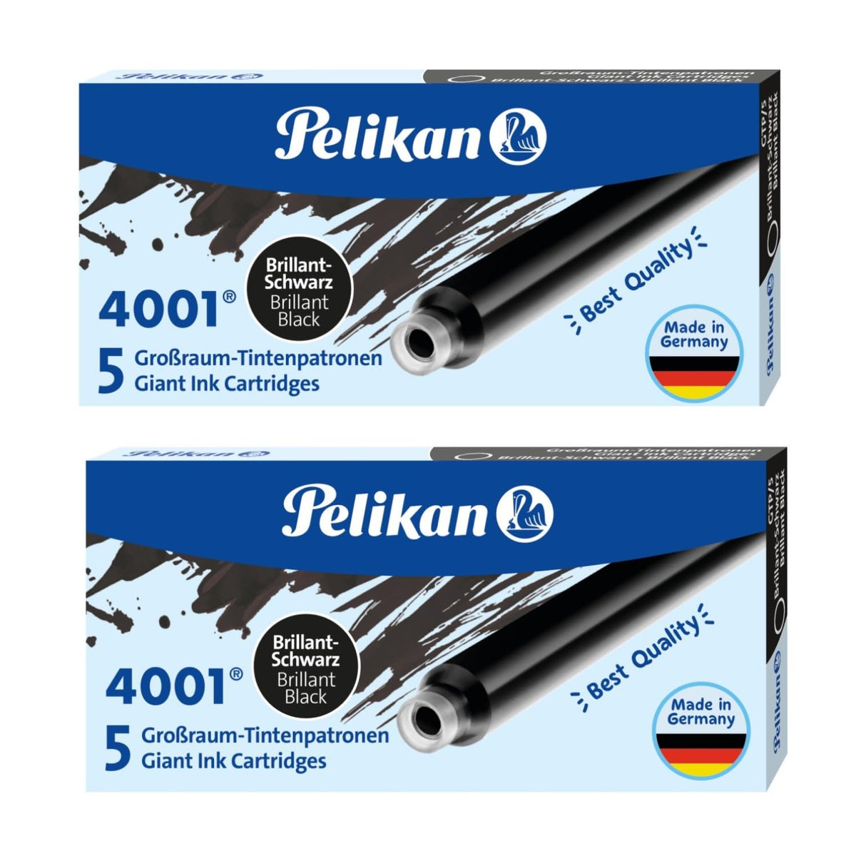 Pelican GTP/5 Cartridge Ink, Black, 5 Pieces/2 Box Set