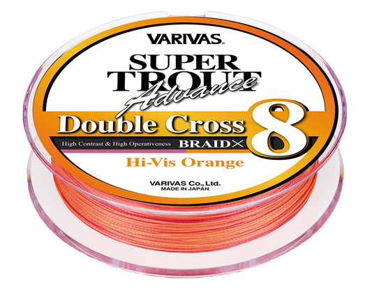 BARIVAS Super Trout Advanced Double Cross PE X8 Hibis Orange 100m / No. 0.6 lb (9.6 lb)