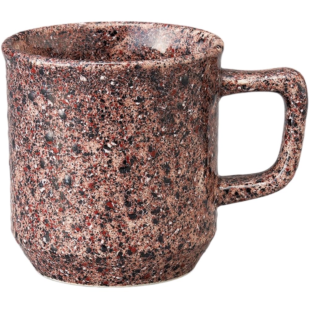 Ale-net Mug 4.5 x 3.3 x 3.6 inches (11.5 x 8.5 x 9.2 cm), 10.8 fl oz (300 cc), Large Azuki Bean Mug, Porcelain, Dishwasher Safe, Microwave Safe, Mino Ware, Made in Japan