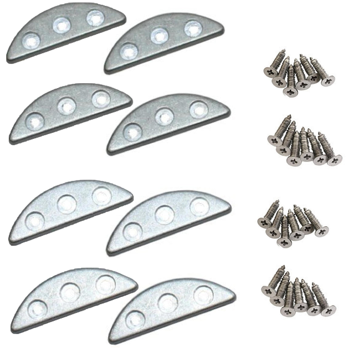 Shoe Repair, Sole, Repair Supplies, Heels, Iron, Metal Fittings, Business Shoes, Leather Shoes, Boots, New Three Hole Protectors, Screws, Small, 4 Pairs