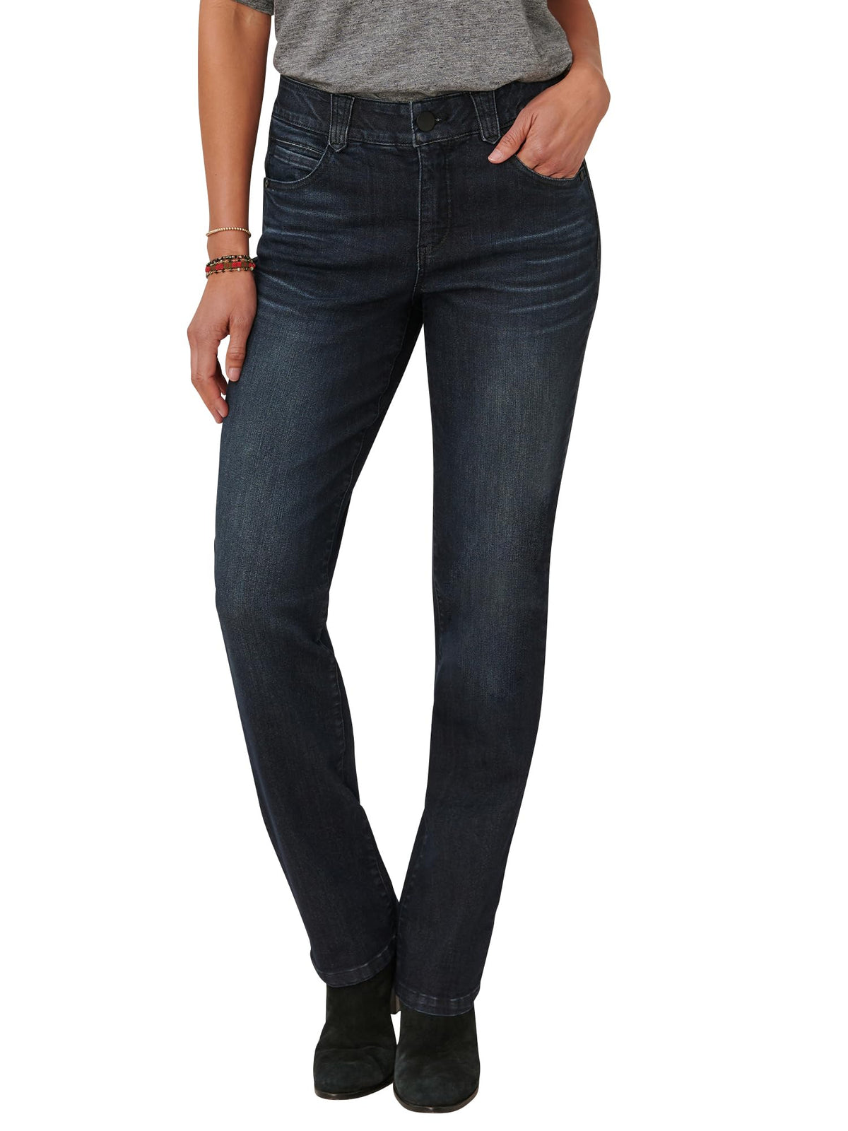 Democracy Women's Petite Ab Solution Straight Leg