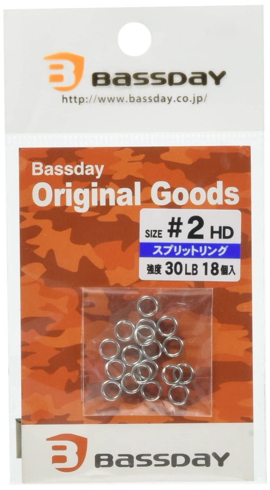 Bassday Split Rings Heavy Duty Size 2 30lb (7026)