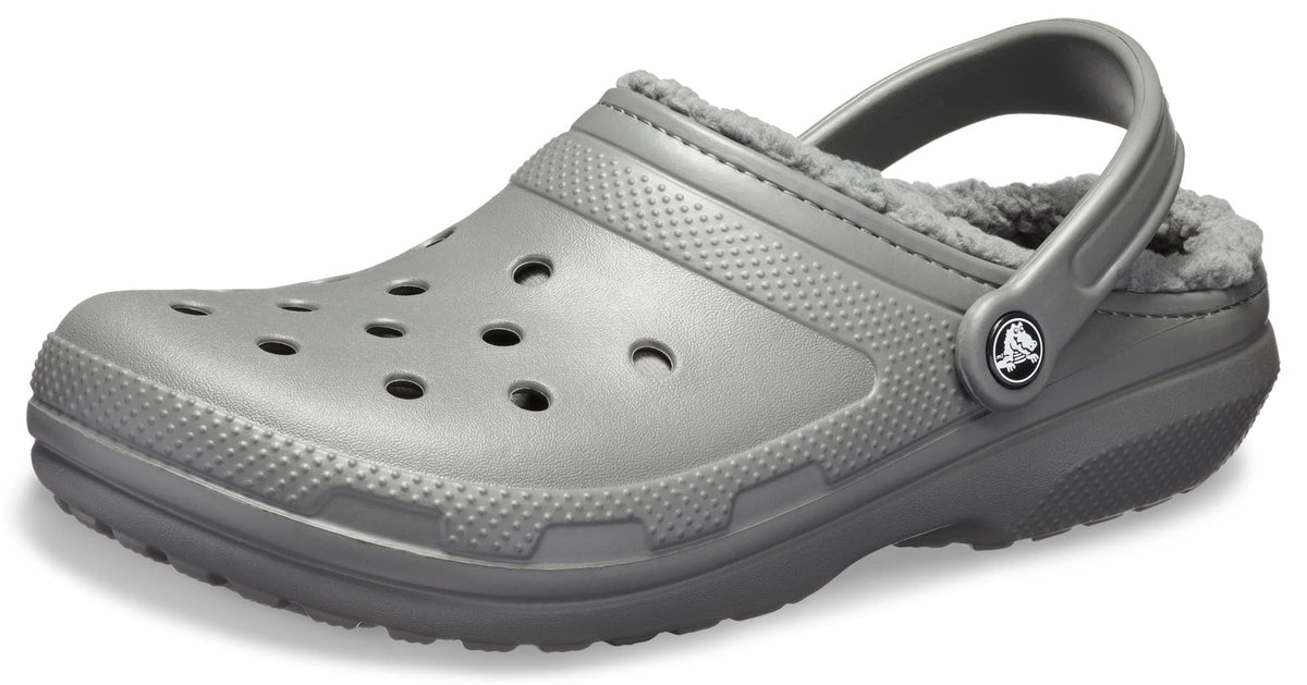 Crocs Classic Lined Clog Slate Grey/Smoke Men's 3, Women's 5 Medium