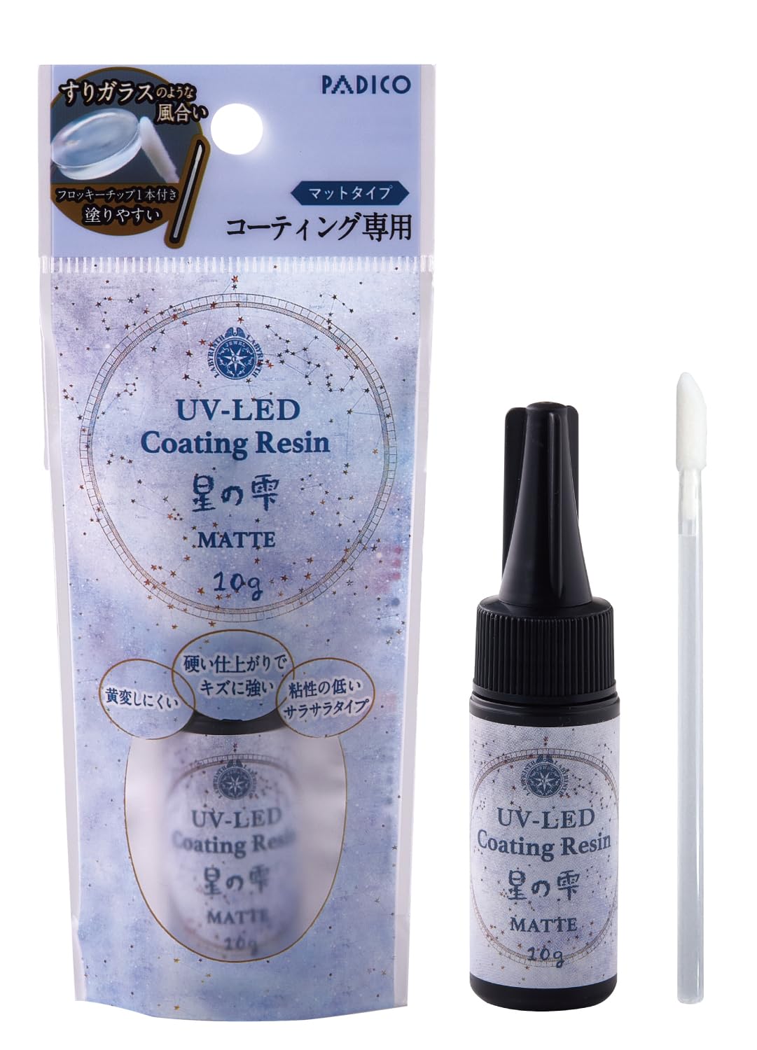 Pajico 403369 UV-LED Coating Resin Star Drop Mat, 0.3 oz (10 g)