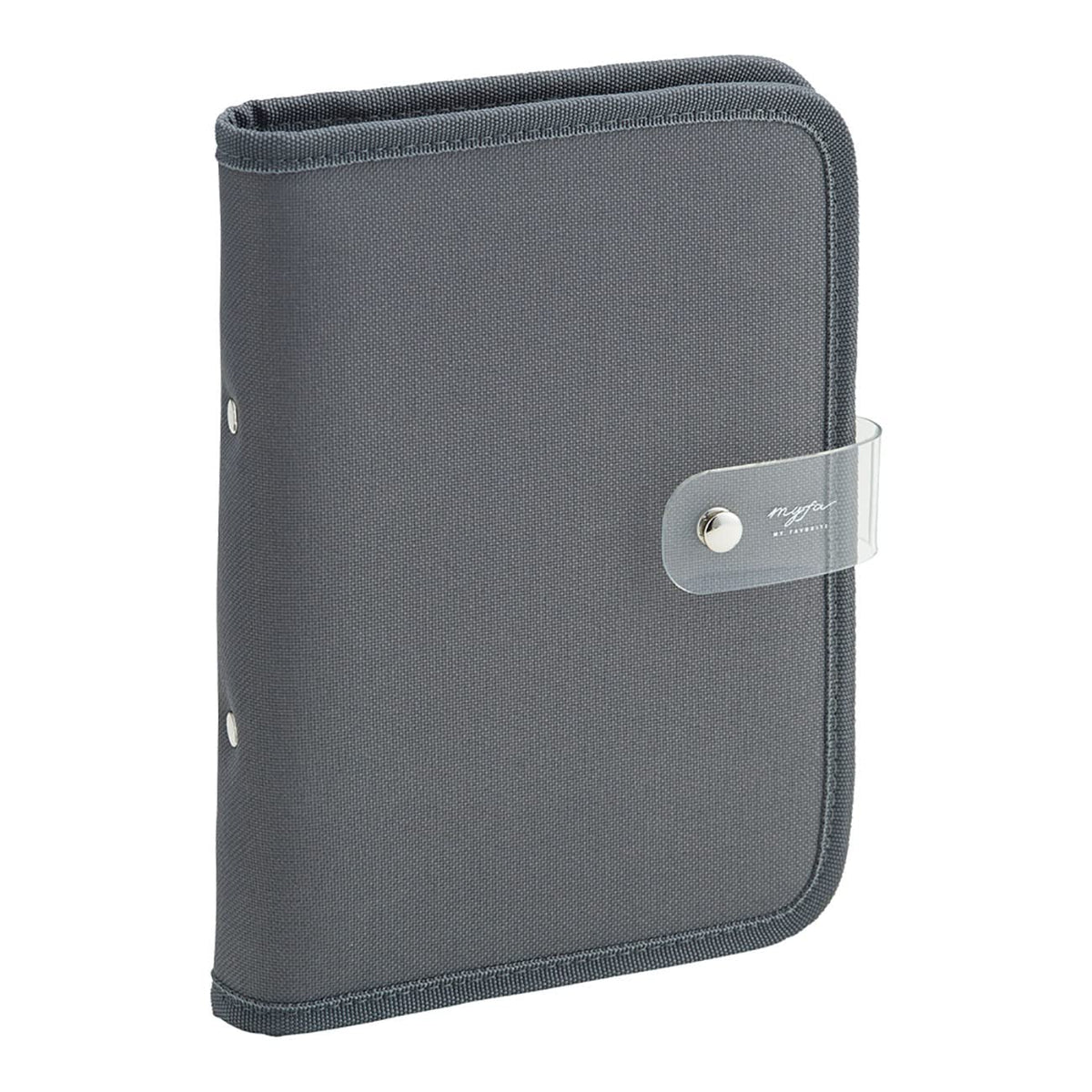 Lihit Lab Myfa N3320-24 Aksta Mini 6-Hole Collection Binder, Charcoal Black