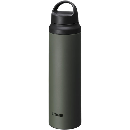TIGER MCZ-S080GZ Tiger Water Bottle, 28.7 fl oz (800 ml), Handle, Lightweight, Stainless Steel Bottle, Outdoor, Office, Moss Forest (Green)