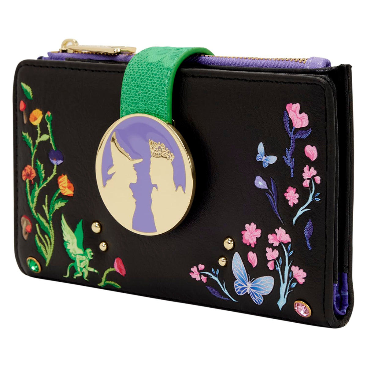 Loungefly Universal Wicked Glinda & Elphaba Floral and Lace Wallet