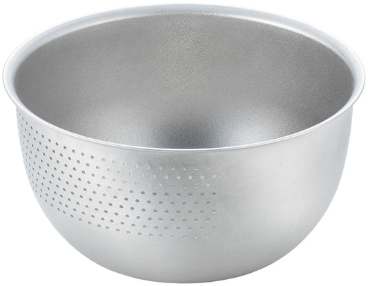 Yoshikawa SJ3646 Shape of Life Stainless Steel Rice Washing Bowl 8.3 inches (21 cm)