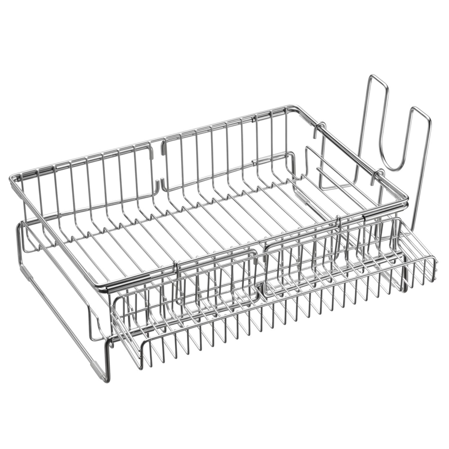 Wahei Freiz Enzo EM-087 Stainless Steel Dish Drying Rack, Small Storage, Cutting Board Stand, Large Capacity, Adjustable, Space Saving, Made in Japan