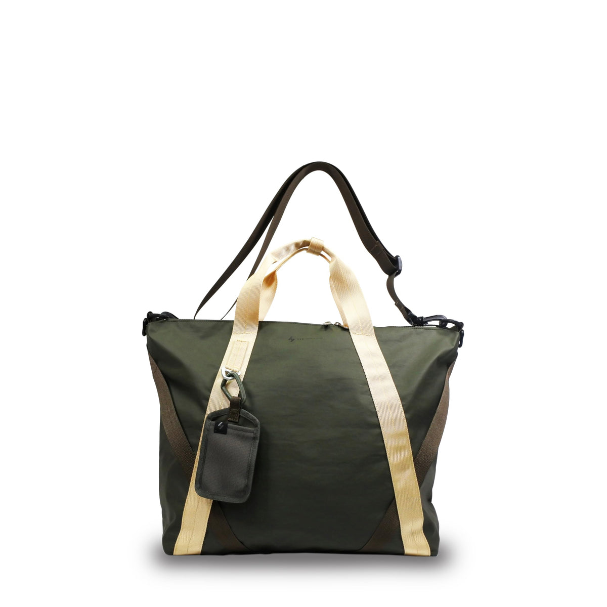 CIE W-CROSS Tote Bag, Lightweight, Waterproof Material, Made in Japan, Casual Cordura, Unisex, green, One Size