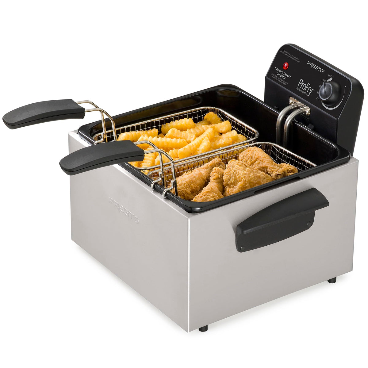 Presto 05466 Dual Basket Pro Fry Immersion Element Deep Fryer