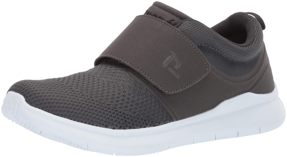 Propét mens Viator Strap Sneaker, Grey, 10 Wide US