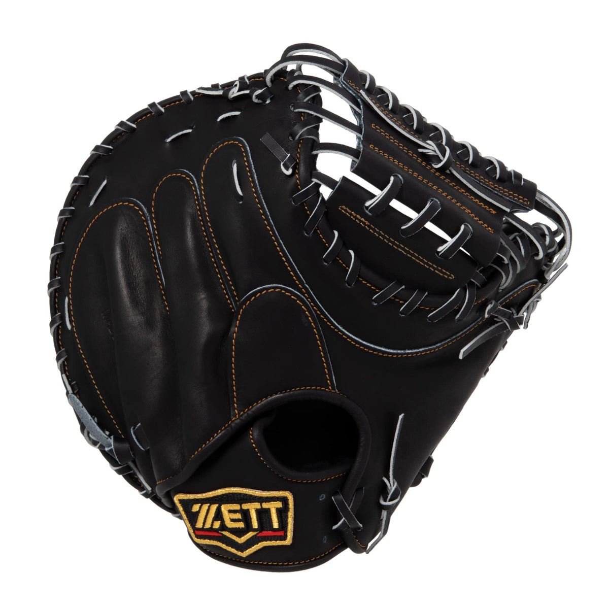 ZETT BRCB30282 Soft Baseball Catcher's Mitt, Pro Status, Yuhei Nakamura Player Type, for Right Throw, Black (1900), Made in Japan