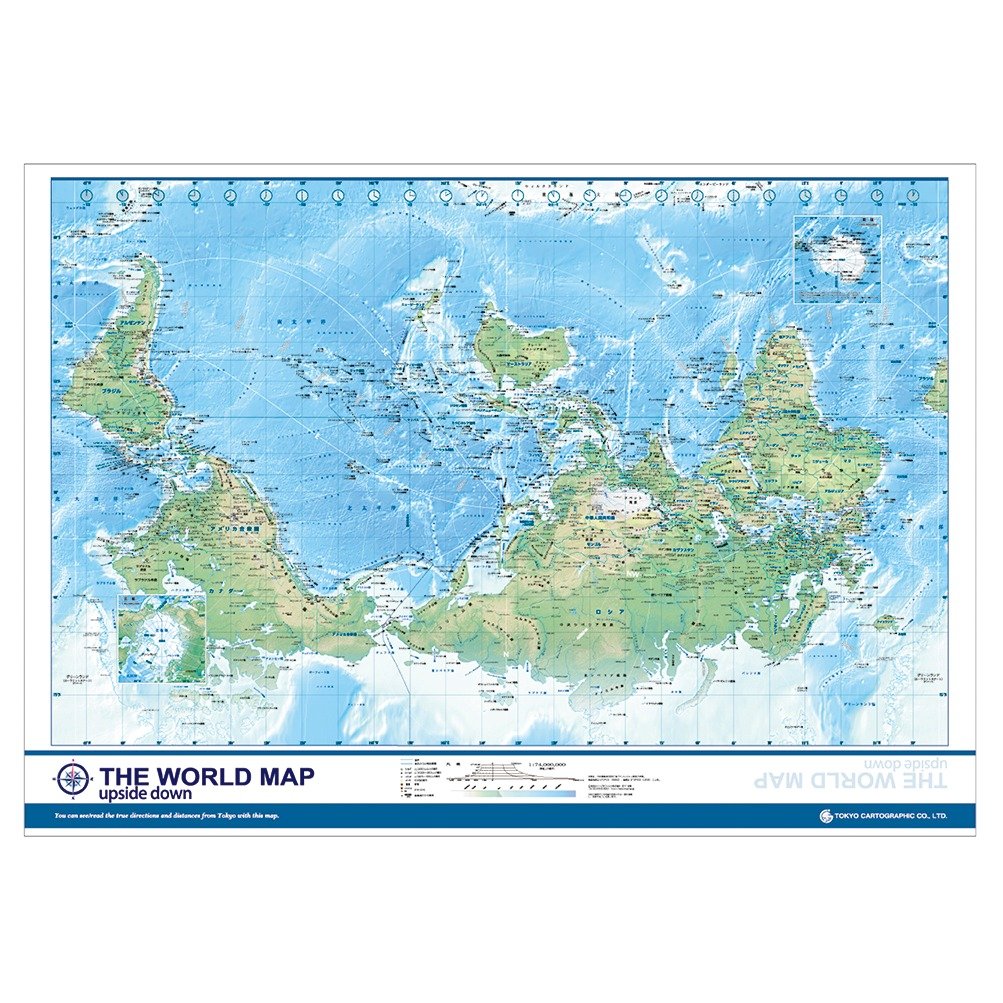 The World Map Upside Down