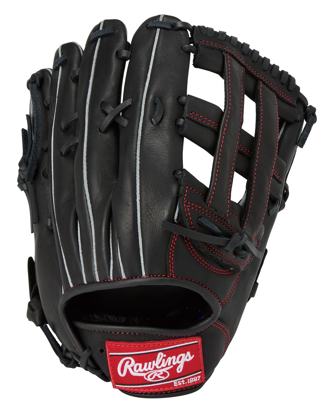 Rawlings GRXPMB88 Baseball Glove for Both Soft and Softball Adult Play Maker Playmaker [Outfielder] Black Size 12.5 Inch *Right Throw