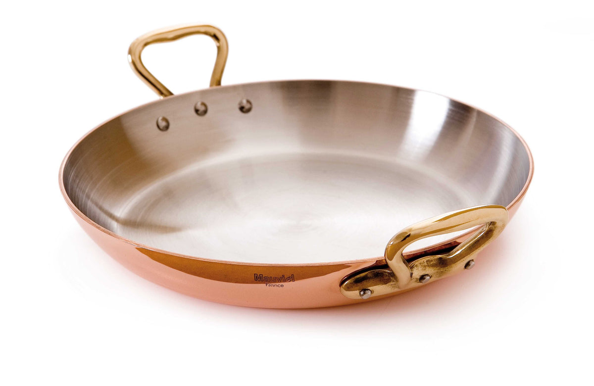 Mauviel Made In France M'Heritage Copper M150B 6527.22 8.6-Inch Round Pan with Bronze Handles