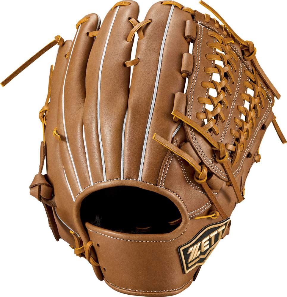 ZETT BRGB33120 Soft Baseball Gloves for All Around Woody Brown (3500), Size: 6