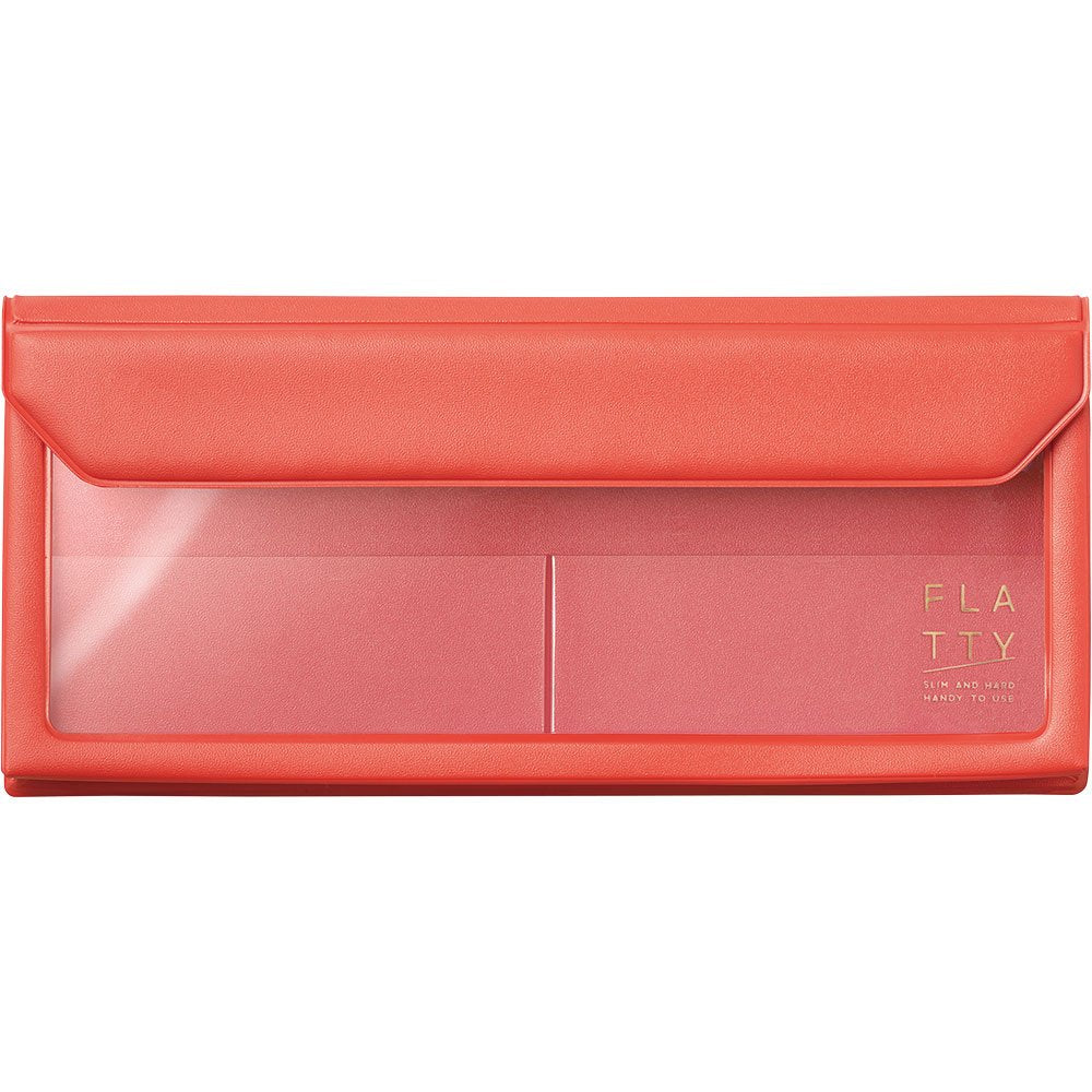 King Jim Flatty 5358 Bag-in-Bag, Pen Case Size, Red