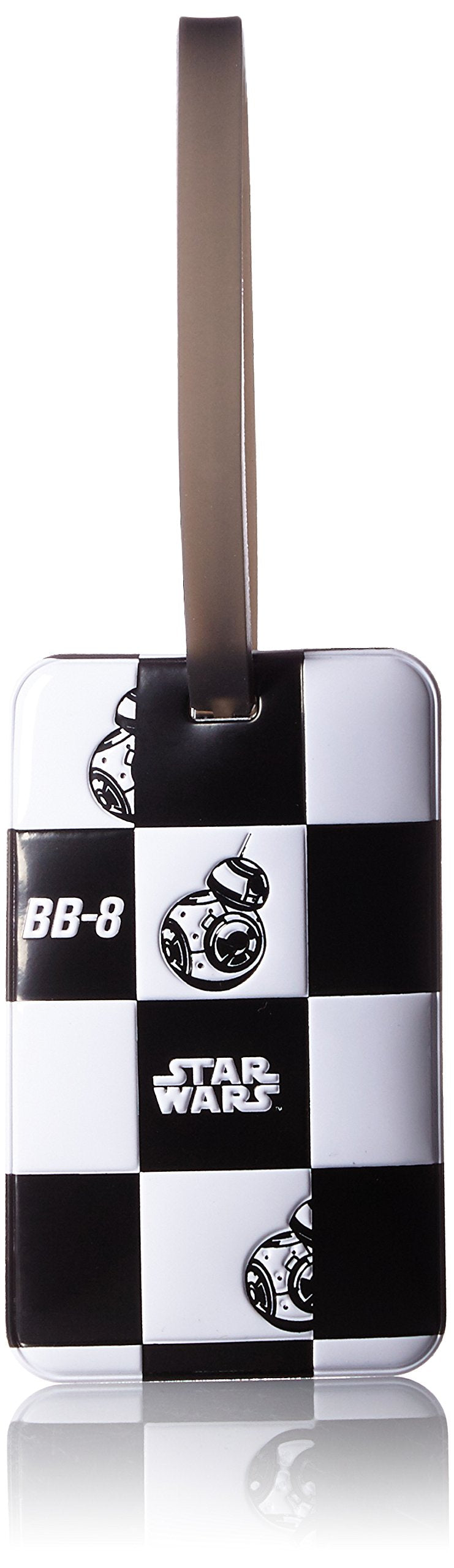 [ハピタス] ラゲージタグ ネームタグ Marvel 11.3 cm 0.2kg, SW8-BB-8 Checkered Black/White