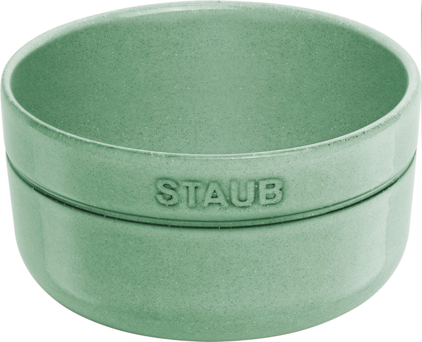 staub Ceramic Bowl 40508-185 Sage Green 4.7 inches (12 cm), 23.6 fl oz (600 ml), Ceramic Bowl, Ceramic Bowl, Microwave Safe
