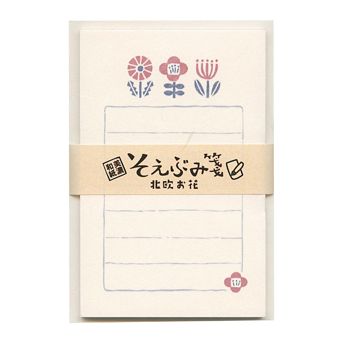 Furukawa Shiko LS568 Letter Set, Soebumi Notes, Scandinavian Flowers